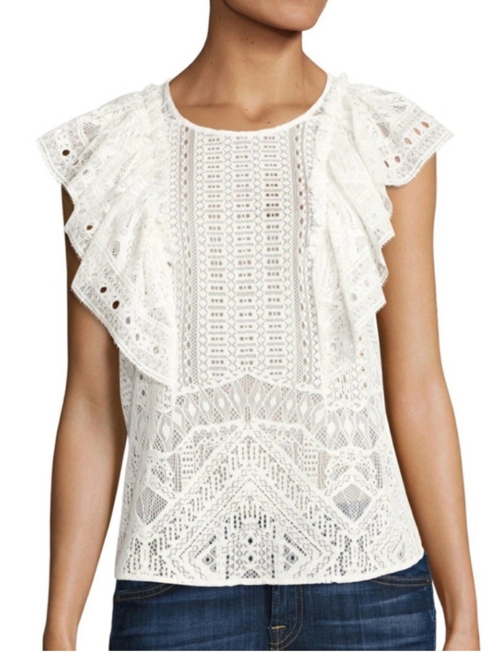 BCBG Max Azria‎ Nishka Lace top size Medium
